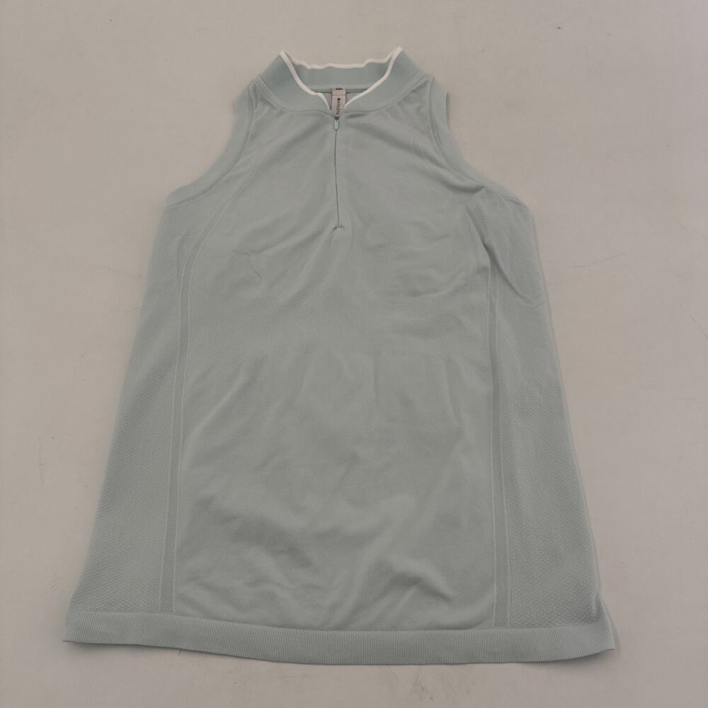 Athleta Momentum Polo Tank Top Sleeveless Collared Athletic Shirt Womens Medium